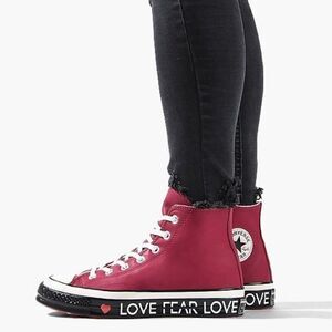 CONVERSE CHUCK 70 HI "LOVE GRAPHIC" 563472C Womens 10.5 Mens 8.5 US 42 EUR RED